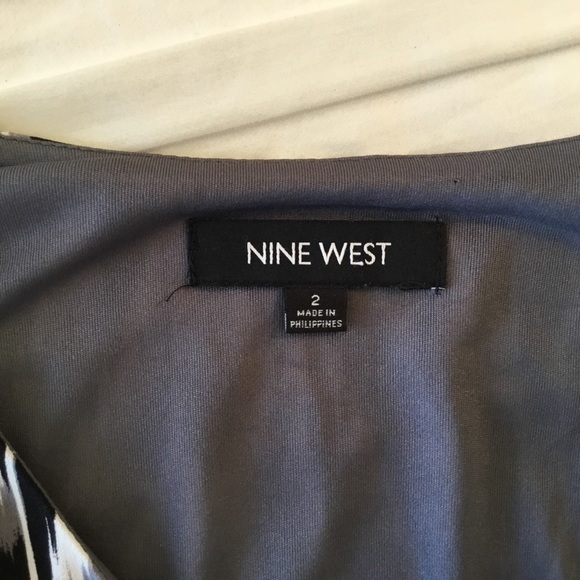 Nine West Poly Knit Dress Fit Flare Size 2 - Picture 6 of 7